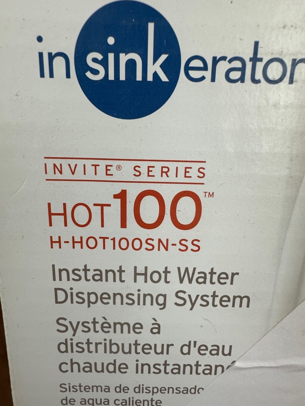 InSinkErator Hot 100 Instant Hot Water Tank - new in box - Picture 5 of 6